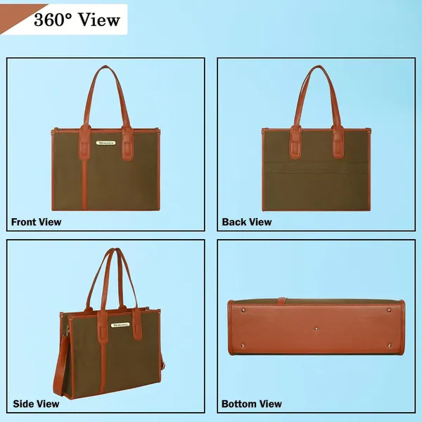 Green_And_Tan_Canvas_Premium_Laptop_Tote_Bag_For_Women
