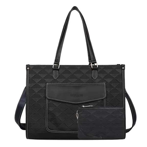 Black_Pu_Premium_Laptop_Tote_Bag_For_Women