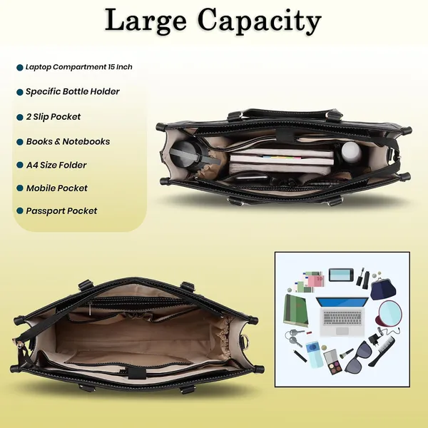 Black_Pu_Premium_Laptop_Tote_Bag_For_Women