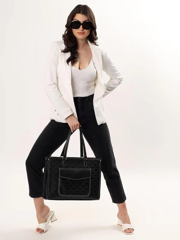 Black_Pu_Premium_Laptop_Tote_Bag_For_Women
