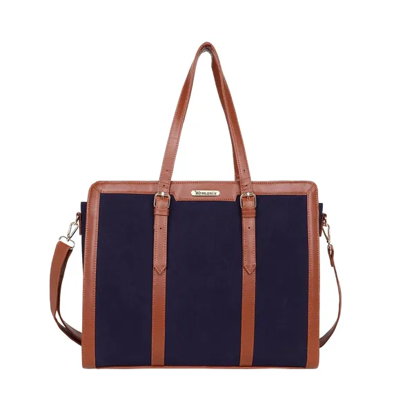 Blue_And_Tan_Canvas_Premium_Laptop_Tote_Bag_For_Women
