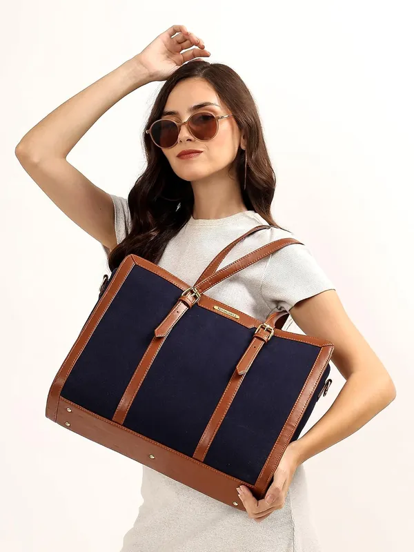 Blue_And_Tan_Canvas_Premium_Laptop_Tote_Bag_For_Women