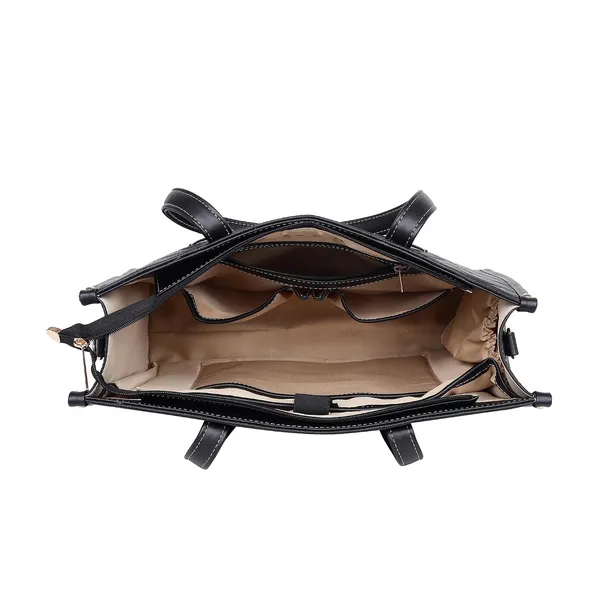 Black_Pu_Premium_Laptop_Tote_Bag_For_Women