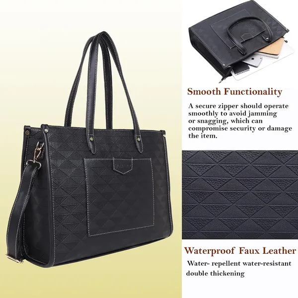 Black_Pu_Premium_Laptop_Tote_Bag_For_Women