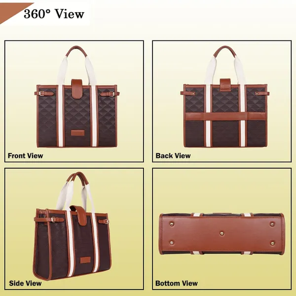 Brown_And_Tan_Pu_Premium_Laptop_Tote_Bag_For_Women