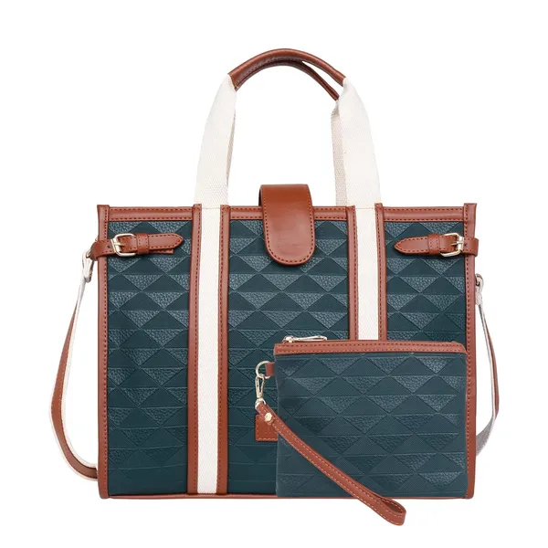 Blue_And_Tan_Pu_Premium_Laptop_Tote_Bag_For_Women