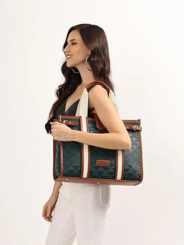 Blue_And_Tan_Pu_Premium_Laptop_Tote_Bag_For_Women