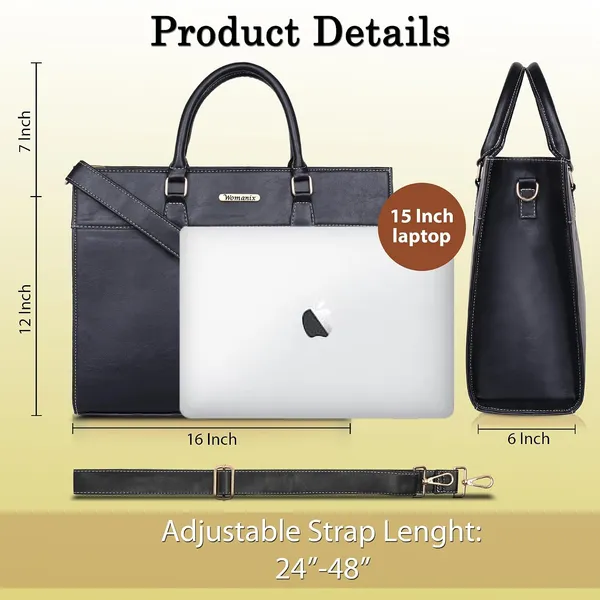 Black_Pu_Premium_Laptop_Tote_Bag_For_Women