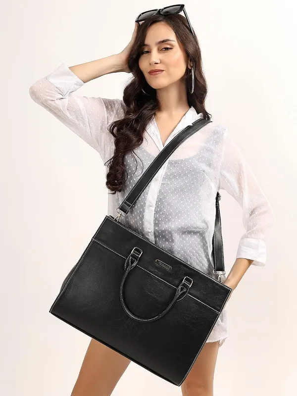 Black_Pu_Premium_Laptop_Tote_Bag_For_Women