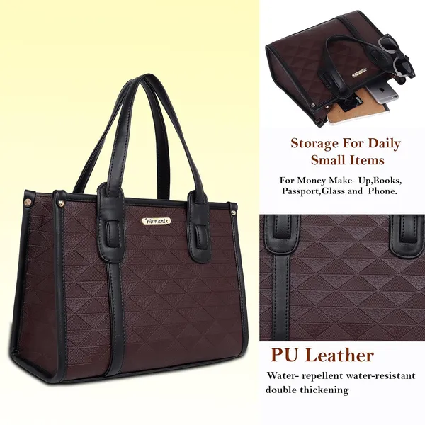 Brown_And_Black_Pu_Premium_Handbag_For_Women