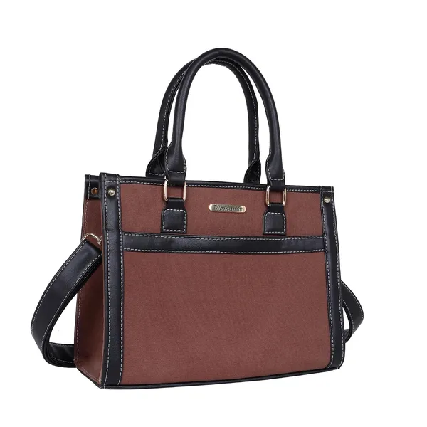 Brown_And_Black_Canvas_Premium_Handbag_For_Women