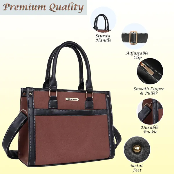 Brown_And_Black_Canvas_Premium_Handbag_For_Women