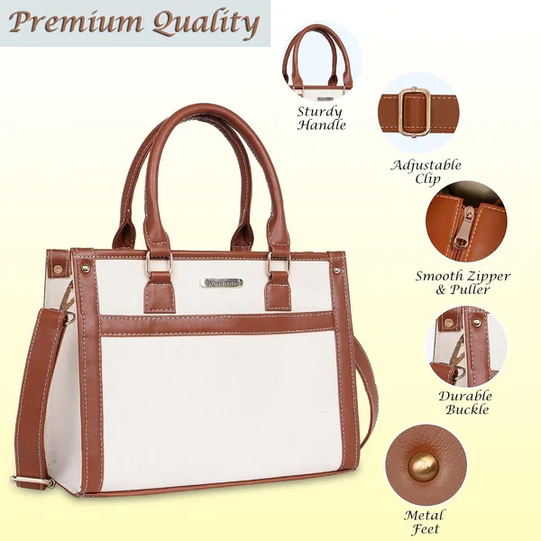 Beige_And_Tan_Canvas_Premium_Handbag_For_Women