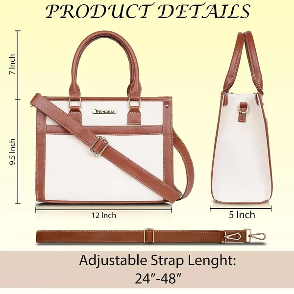 Beige_And_Black_Canvas_Premium_Handbag_For_Women