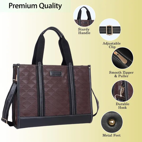 Brown_And_Black_Pu_Premium_Laptop_Tote_Bag_For_Women