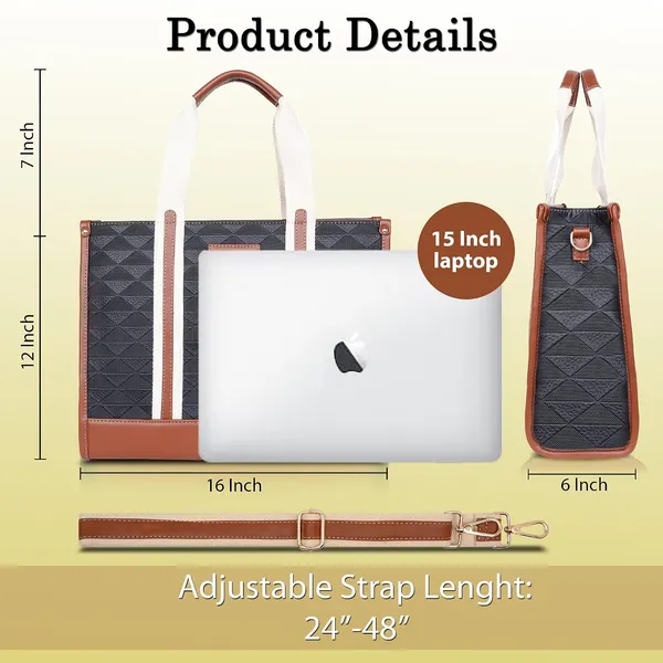 Black_And_Tan_Pu_Premium_Laptop_Tote_Bag_For_Women