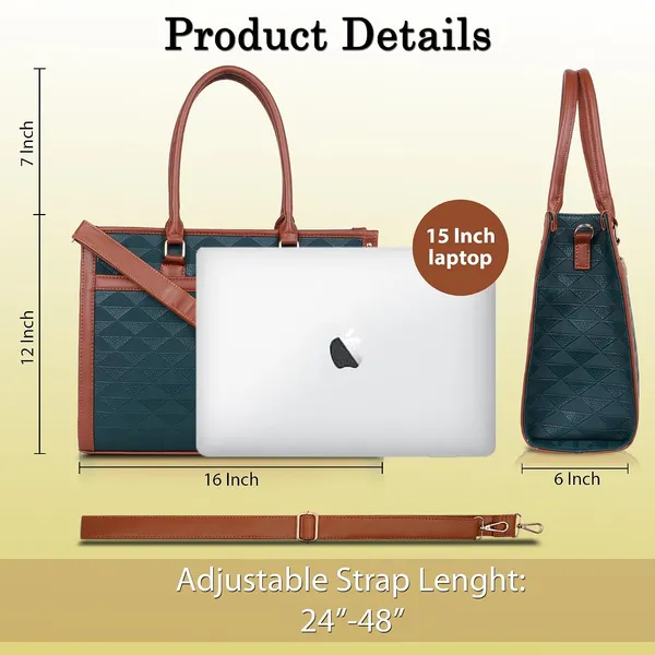 Blue_And_Tan_Pu_Premium_Laptop_Tote_Bag_For_Women