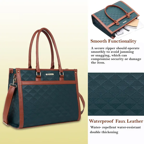 Blue_And_Tan_Pu_Premium_Laptop_Tote_Bag_For_Women