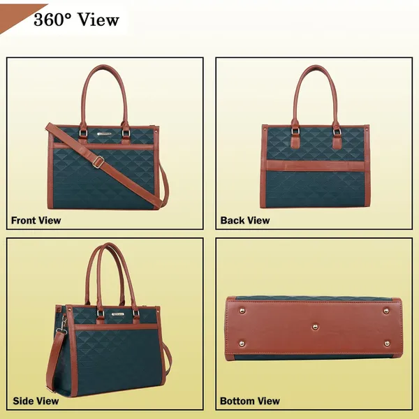 Blue_And_Tan_Pu_Premium_Laptop_Tote_Bag_For_Women