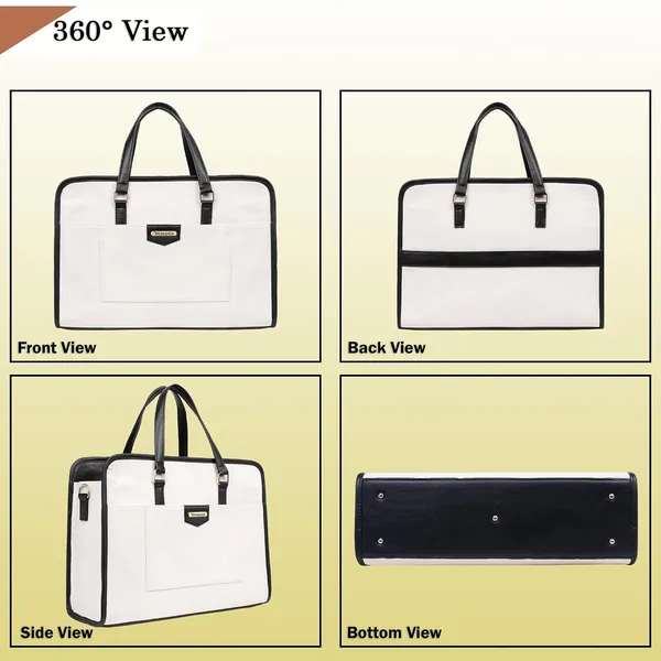 Black_And_Tan_Canvas_Premium_Laptop_Tote_Bag_For_Women