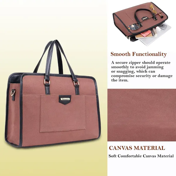 Brown_And_Black_Canvas_Premium_Laptop_Tote_Bag_For_Women