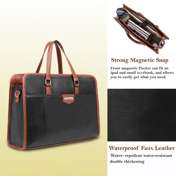Black_And_Tan_Pu_Premium_Laptop_Tote_Bag_For_Women