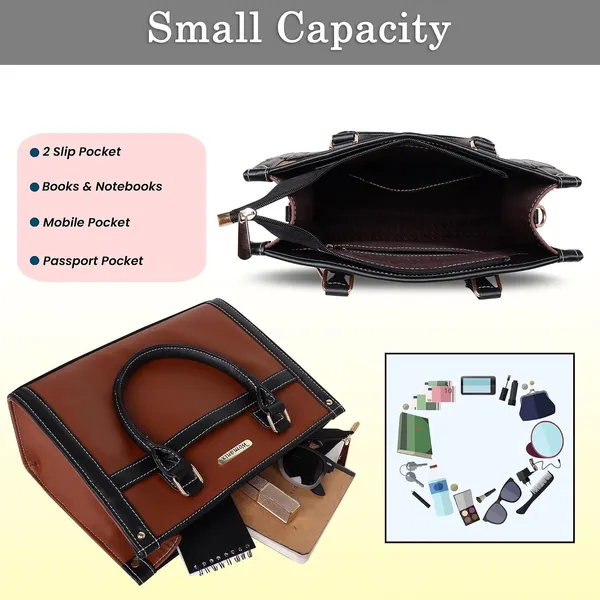 Tan_And_Black_Pu_Premium_Handbag_For_Women