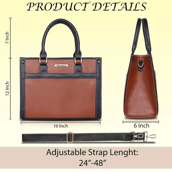 Tan_And_Black_Pu_Premium_Handbag_For_Women