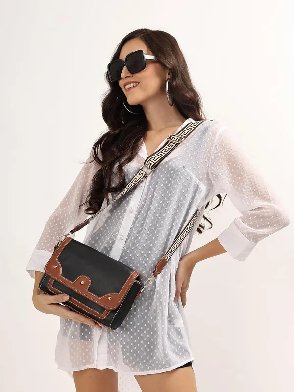 Black_And_Tan_Pu_Premium_Sling_Bag_For_Women
