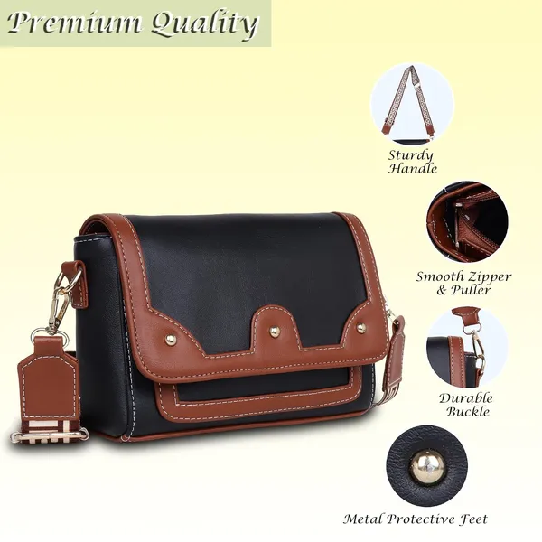 Black_And_Tan_Pu_Premium_Sling_Bag_For_Women