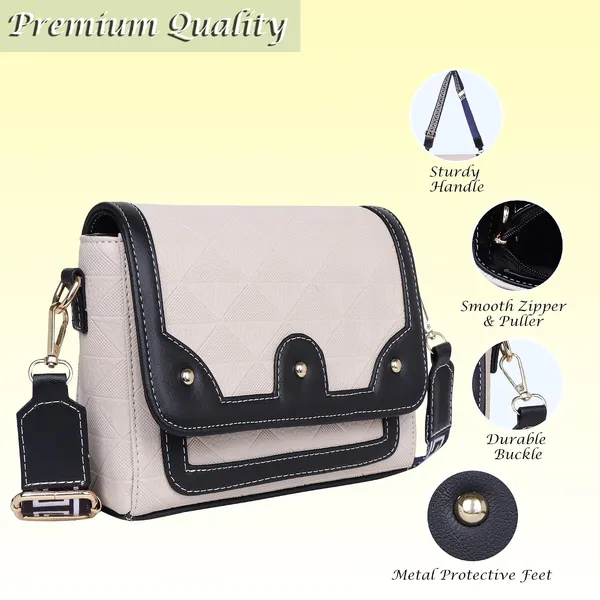 Tan_And_Black_Pu_Premium_Sling_Bag_For_Women