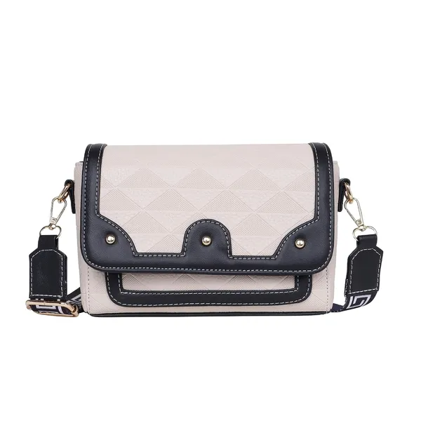 Tan_And_Black_Pu_Premium_Sling_Bag_For_Women