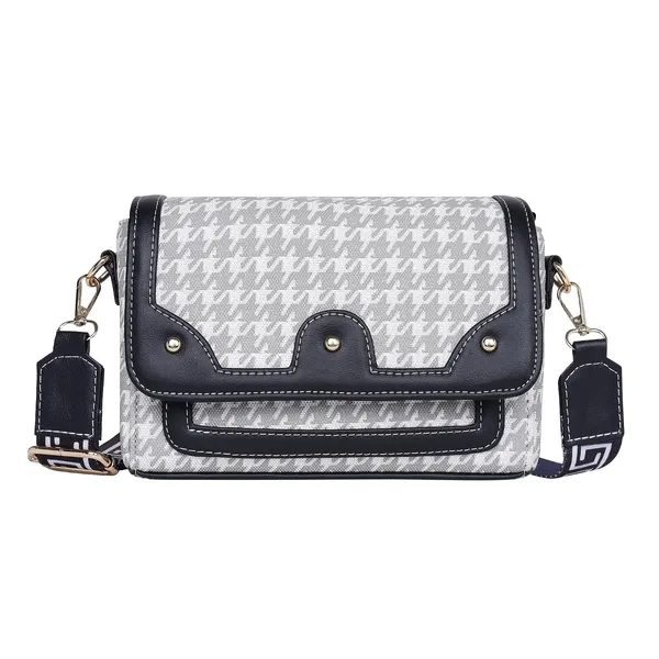Grey_And_Black_Pu_Premium_Sling_Bag_For_Women