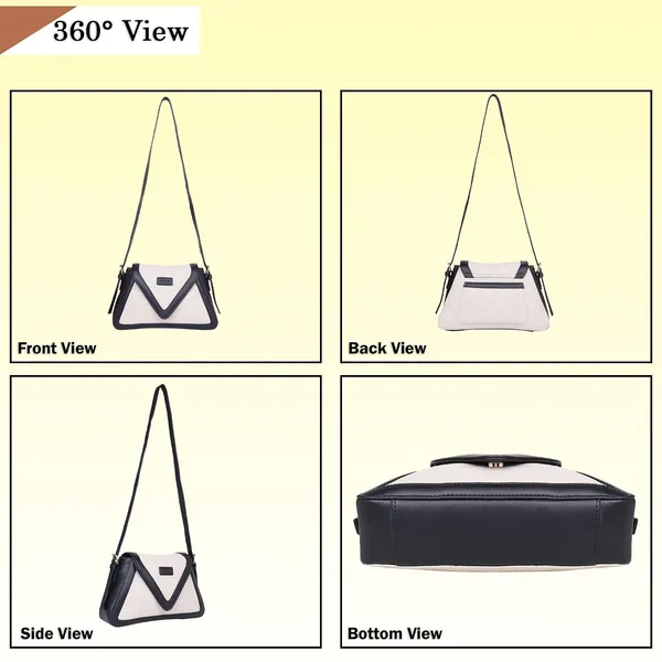 Beige_And_Black_Pu_Premium_Sling_Bag_For_Women