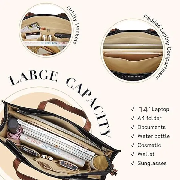 Black_And_Tan_Canvas_Premium_Laptop_Tote_Bag_For_Women