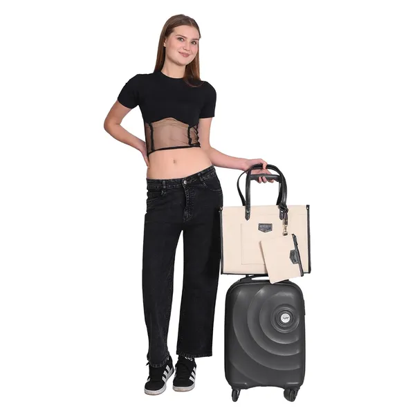 Beige_And_Black_Canvas_Premium_Laptop_Tote_Bag_For_Women