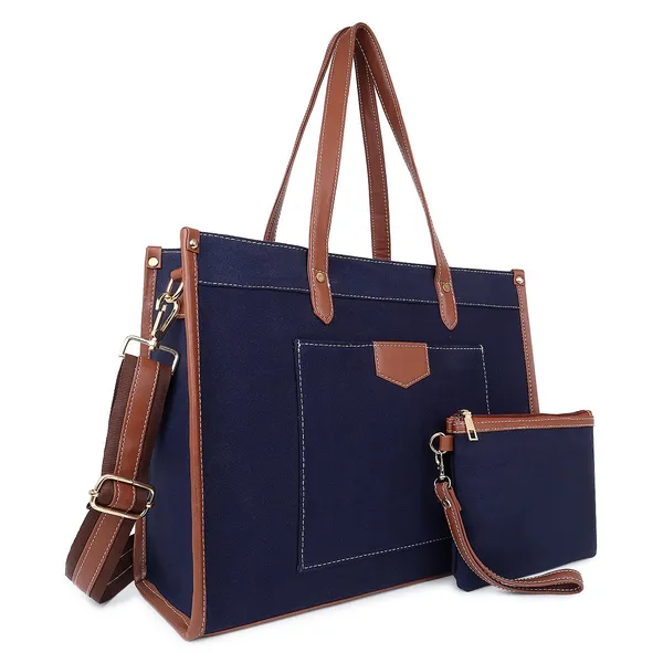 Blue_And_Tan_Canvas_Premium_Laptop_Tote_Bag_For_Women