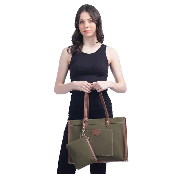 Green_And_Tan_Canvas_Premium_Laptop_Tote_Bag_For_Women