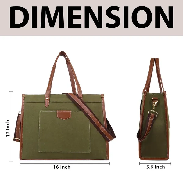 Green_And_Tan_Canvas_Premium_Laptop_Tote_Bag_For_Women