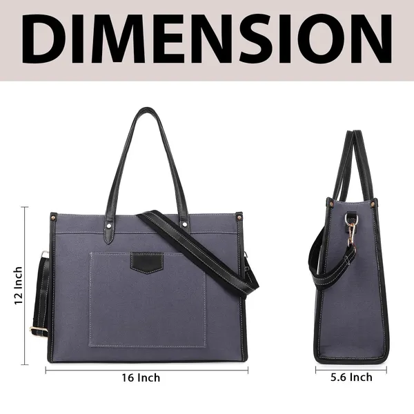 Grey_And_Black_Canvas_Premium_Laptop_Tote_Bag_For_Women