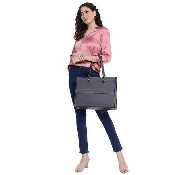 Grey_And_Black_Canvas_Premium_Laptop_Tote_Bag_For_Women