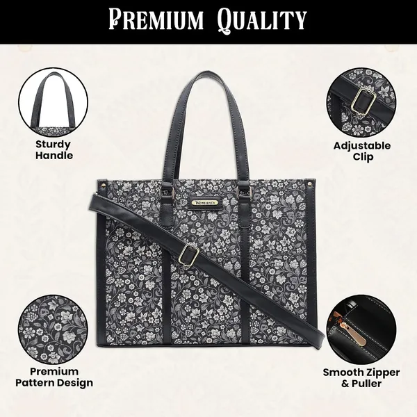 Black_And_Brown_Jute_Premium_Laptop_Tote_Bag_For_Women