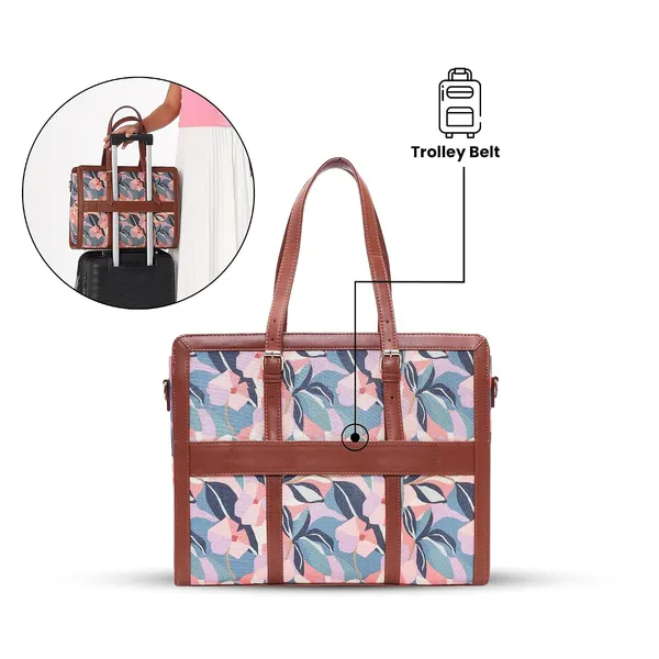 Peach_And_Sky_Blue_Jute_Premium_Laptop_Tote_Bag_For_Women