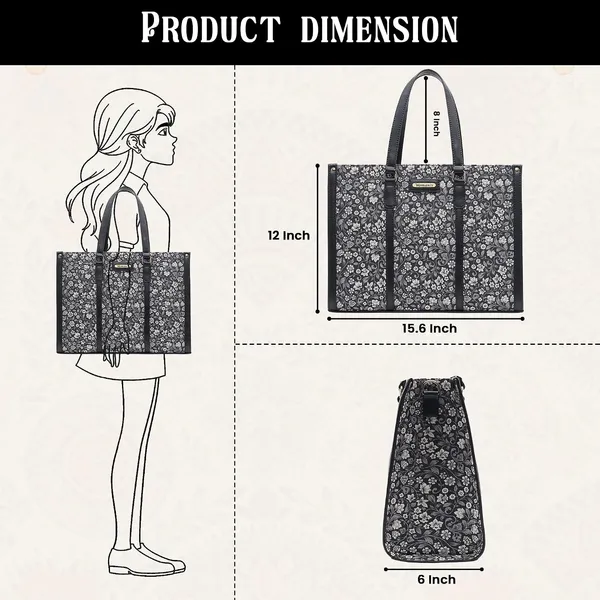 Black_And_White_Jute_Premium_Laptop_Tote_Bag_For_Women