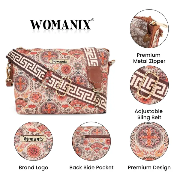 White_And_Peach_Jute_Premium_Sling_Bag_For_Women