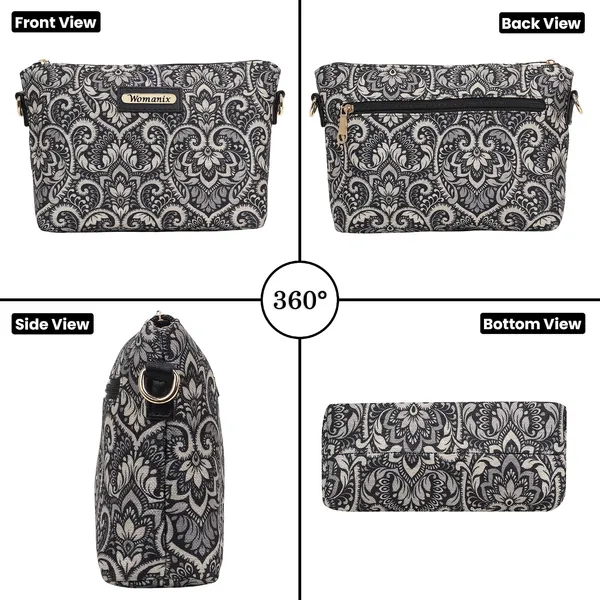 Black_And_White_Jute_Premium_Sling_Bag_For_Women