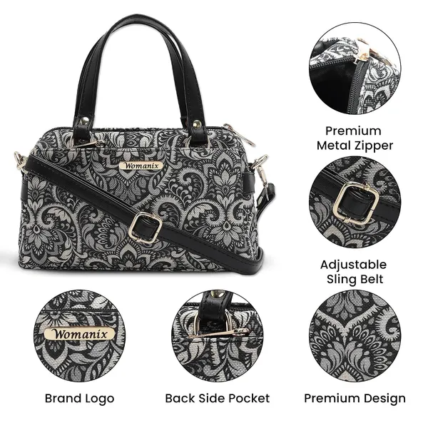 Black_And_White_Jute_Premium_Sling_Bag_For_Women