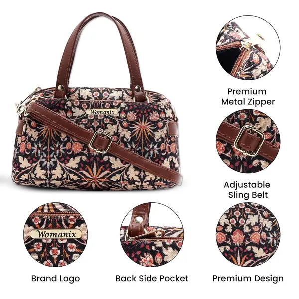 Black_And_Pink_Jute_Premium_Sling_Bag_For_Women