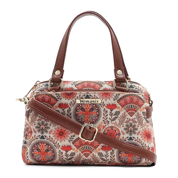 White_And_Peach_Jute_Premium_Sling_Bag_For_Women