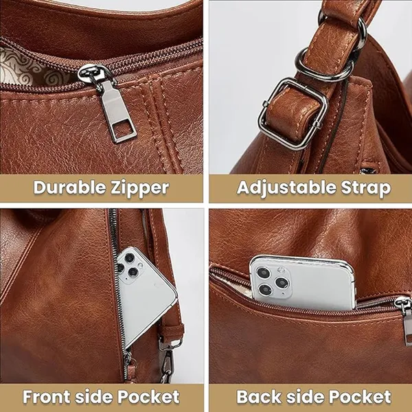 Tan_PU_Premium_Shoulder_Bag_For_Women